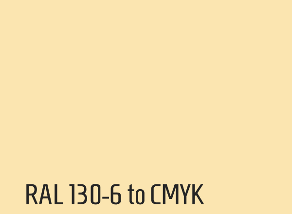 RAL 130-6 to CMYK
