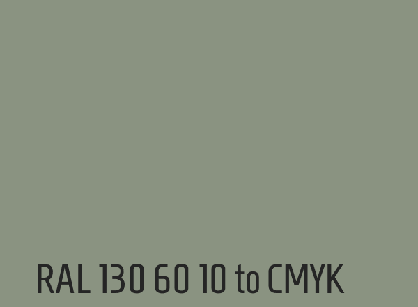 RAL 130 60 10 to CMYK
