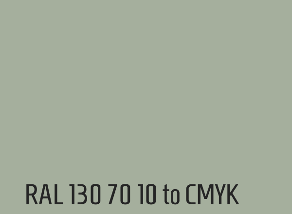 RAL 130 70 10 to CMYK
