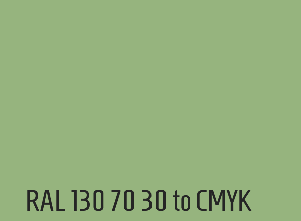 RAL 130 70 30 to CMYK