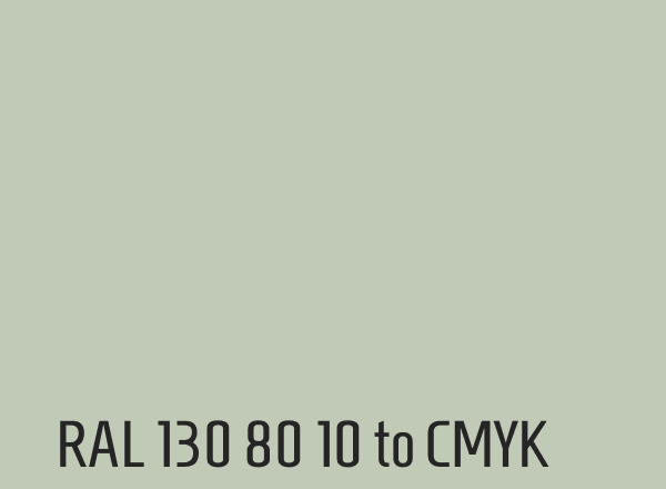 RAL 130 80 10 to CMYK