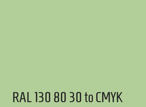 RAL 130 80 30 to CMYK