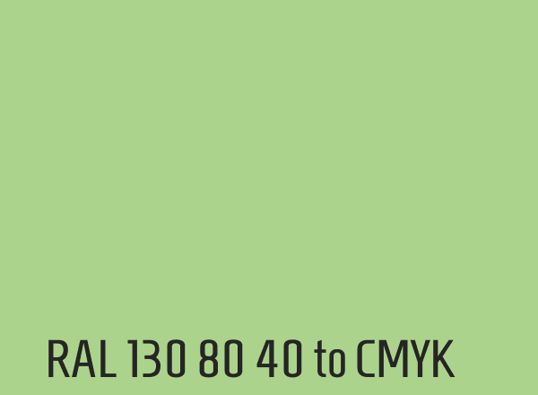 RAL 130 80 40 to CMYK