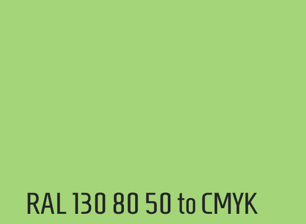 RAL 130 80 50 to CMYK