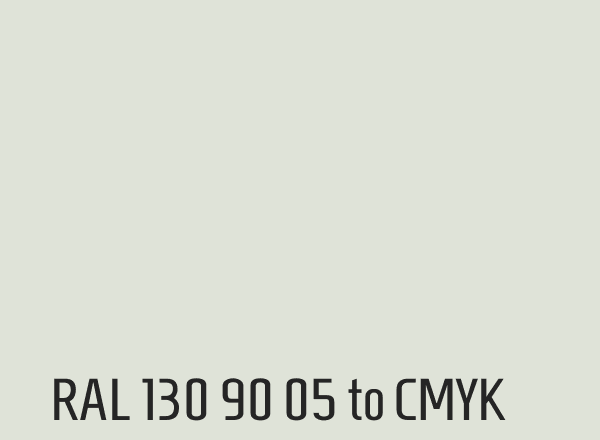 RAL 130 90 05 to CMYK