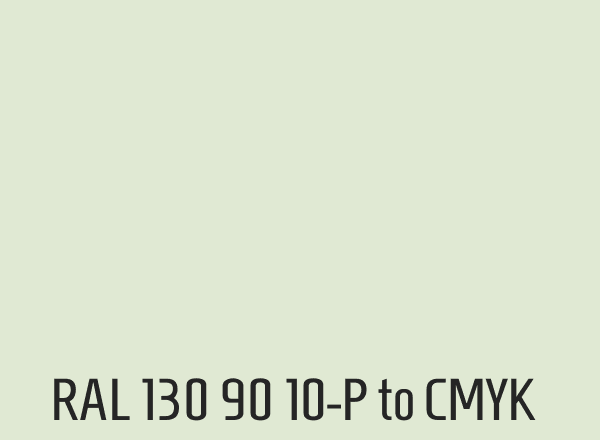RAL 130 90 10-P to CMYK
