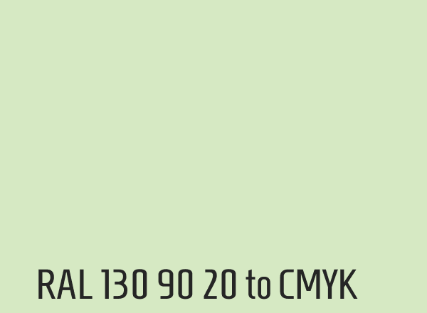 RAL 130 90 20 to CMYK
