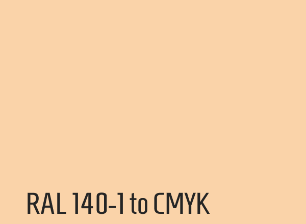 RAL 140-1 to CMYK