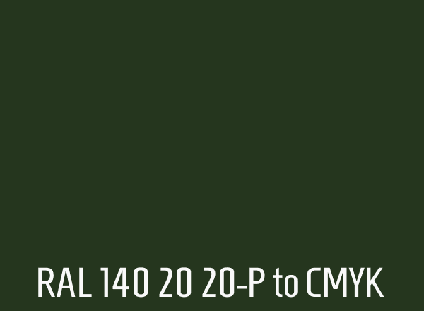 RAL 140 20 20-P to CMYK