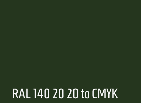 RAL 140 20 20 to CMYK