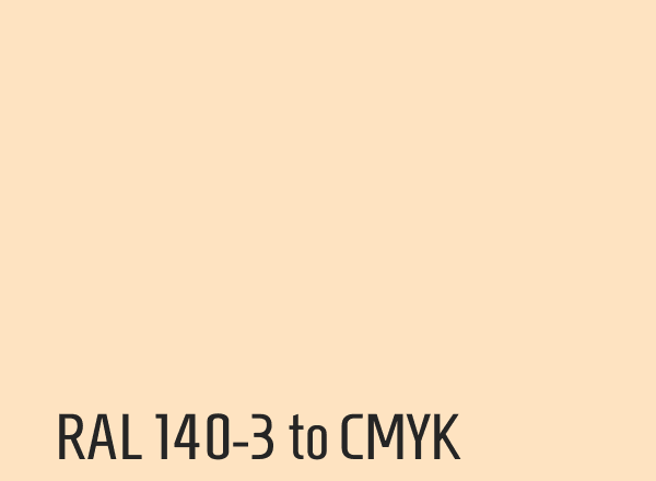 RAL 140-3 to CMYK
