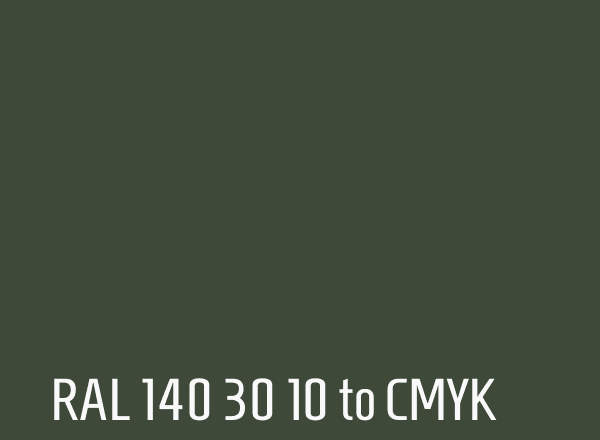 RAL 140 30 10 to CMYK