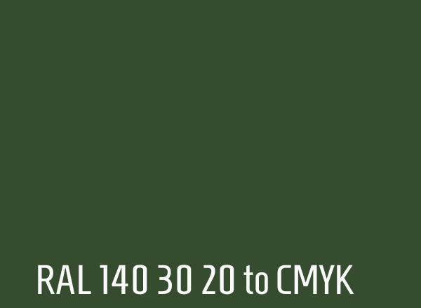 RAL 140 30 20 to CMYK