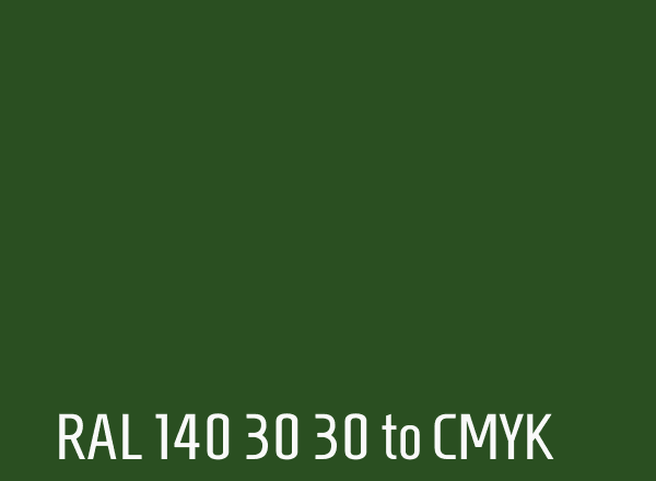 RAL 140 30 30 to CMYK