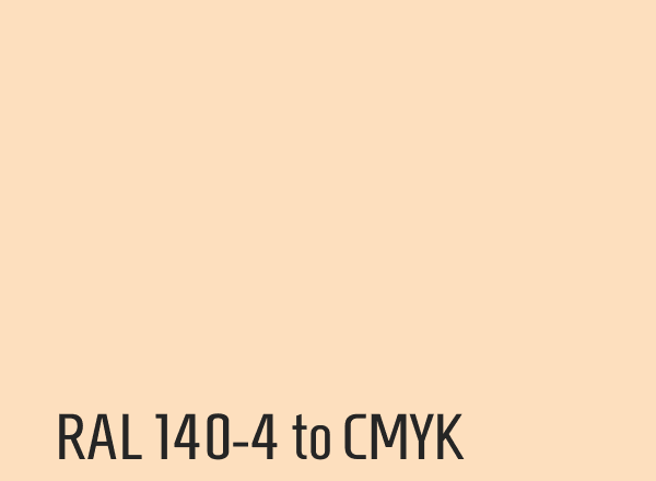 RAL 140-4 to CMYK