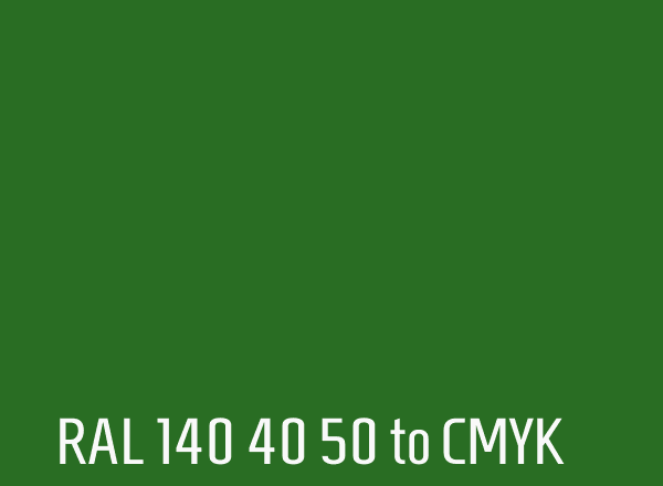 RAL 140 40 50 to CMYK