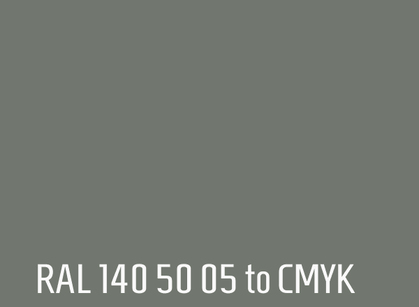 RAL 140 50 05 to CMYK