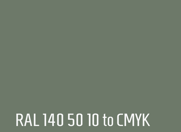 RAL 140 50 10 to CMYK