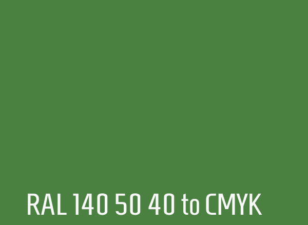 RAL 140 50 40 to CMYK