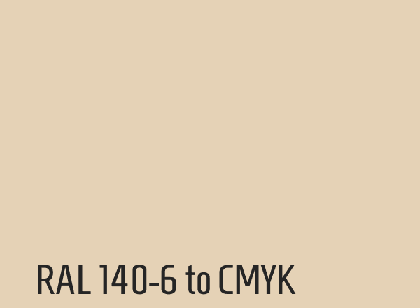 RAL 140-6 to CMYK