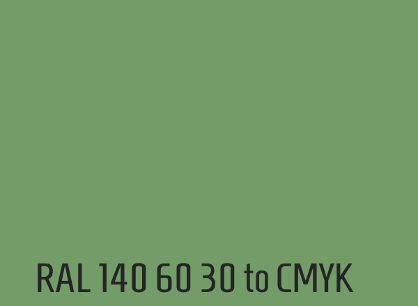 RAL 140 60 30 to CMYK