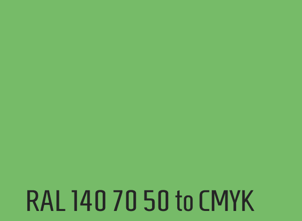 RAL 140 70 50 to CMYK