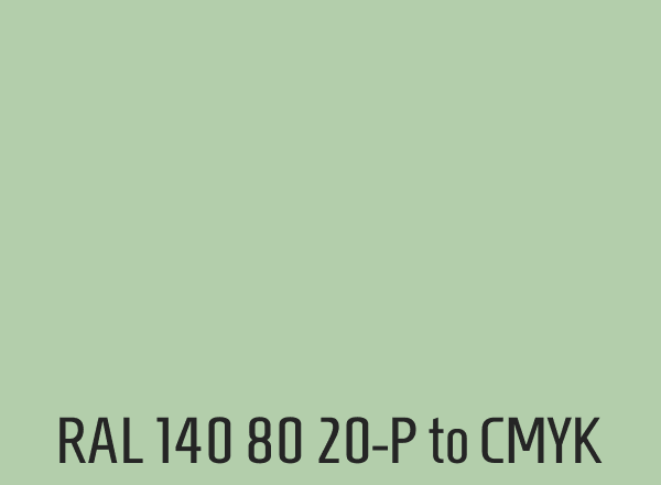 RAL 140 80 20-P to CMYK