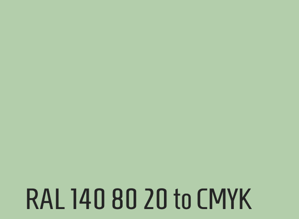 RAL 140 80 20 to CMYK