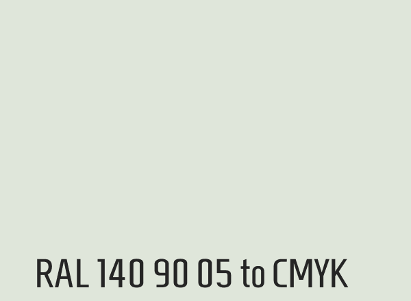 RAL 140 90 05 to CMYK