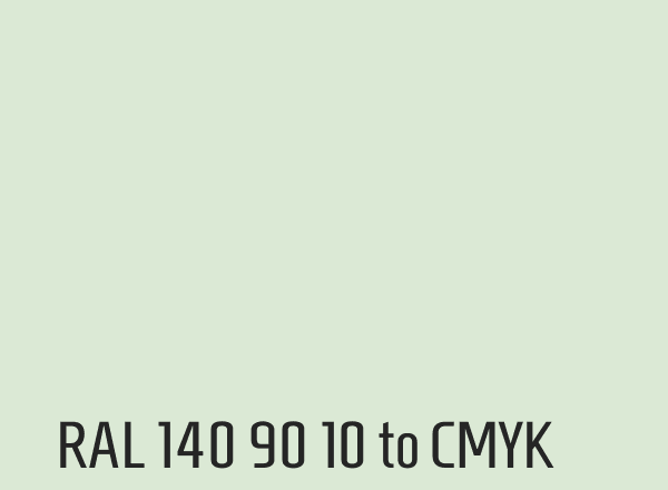 RAL 140 90 10 to CMYK