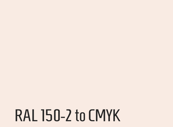 RAL 150-2 to CMYK