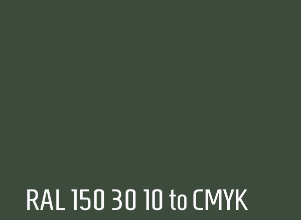 RAL 150 30 10 to CMYK