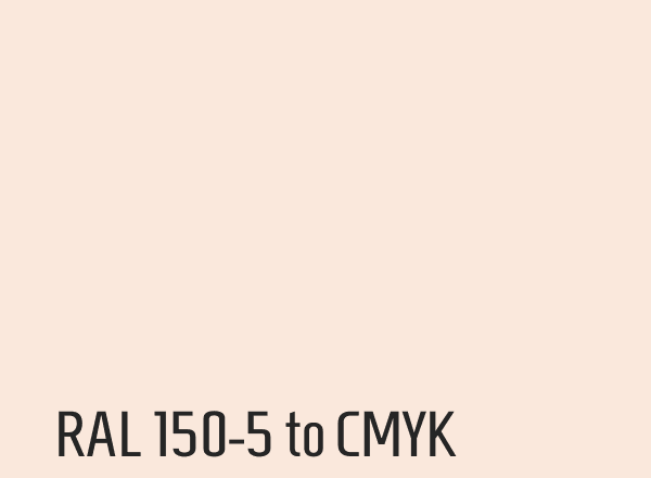 RAL 150-5 to CMYK
