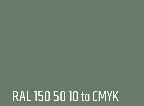 RAL 150 50 10 to CMYK