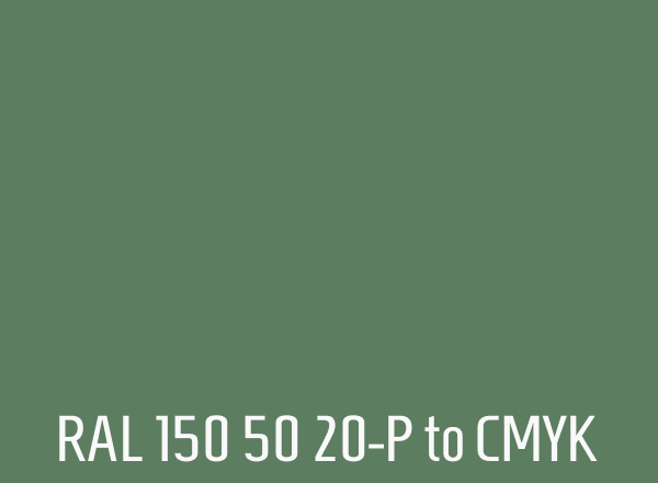 RAL 150 50 20-P to CMYK
