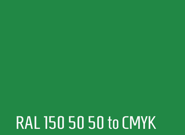 RAL 150 50 50 to CMYK