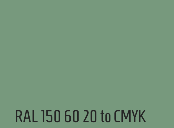 RAL 150 60 20 to CMYK