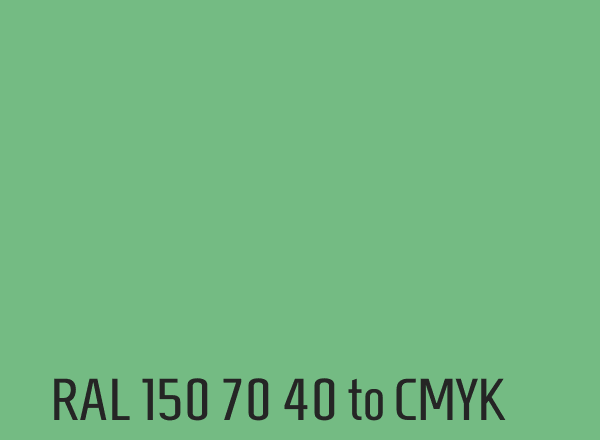 RAL 150 70 40 to CMYK