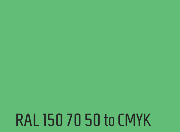 RAL 150 70 50 to CMYK