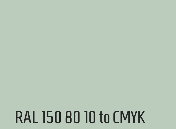 RAL 150 80 10 to CMYK