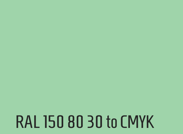 RAL 150 80 30 to CMYK