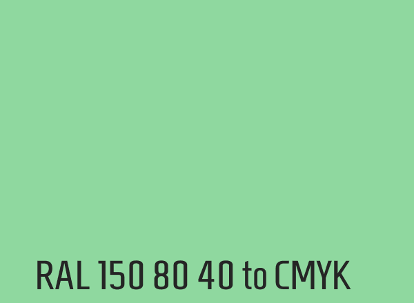 RAL 150 80 40 to CMYK