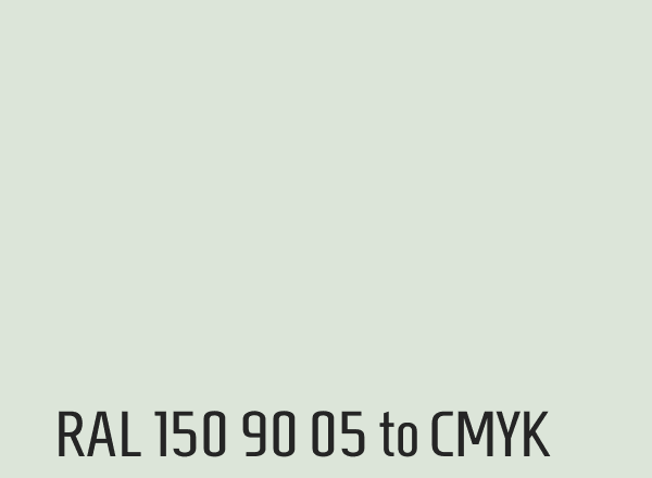 RAL 150 90 05 to CMYK