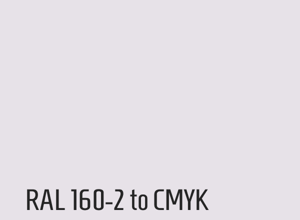 RAL 160-2 to CMYK