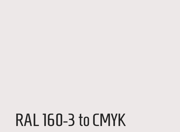 RAL 160-3 to CMYK