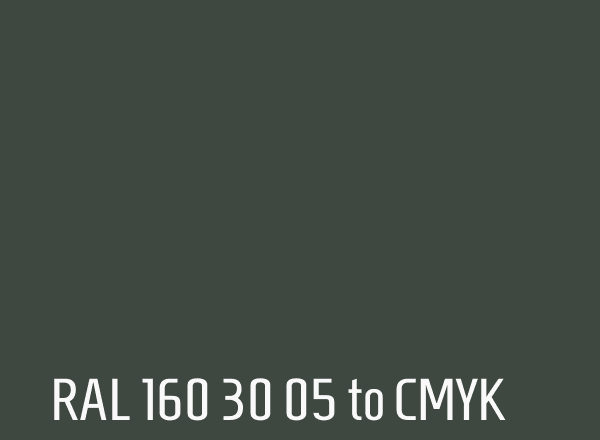 RAL 160 30 05 to CMYK