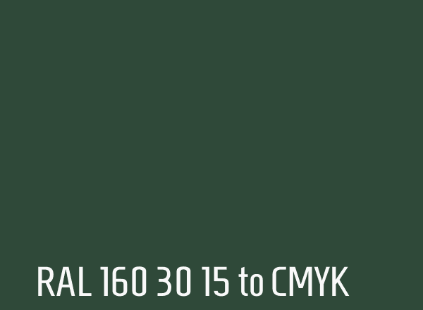 RAL 160 30 15 to CMYK