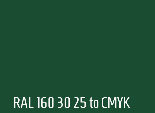 RAL 160 30 25 to CMYK