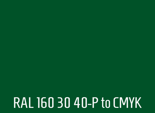 RAL 160 30 40-P to CMYK