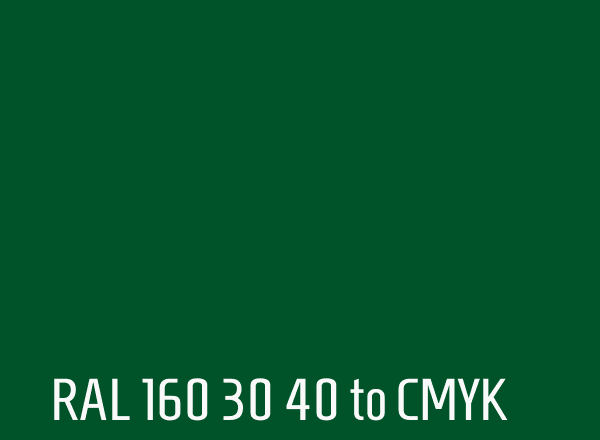 RAL 160 30 40 to CMYK